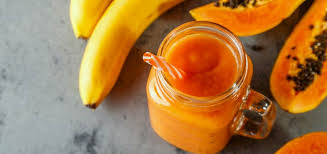 Papaya and Banana Licuado